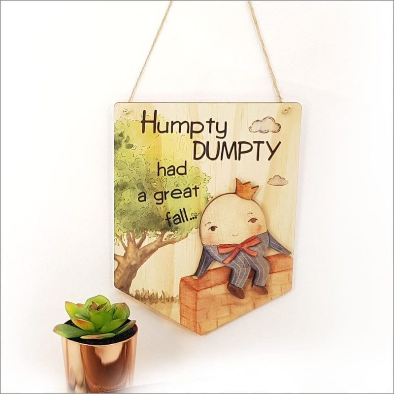 Crystal Ashley Pine Flag - Humpty Dumty