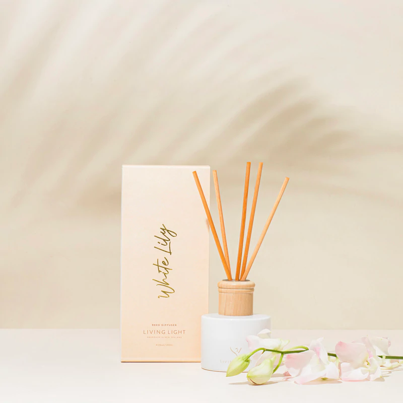 Living Light White Lily Diffuser - Sentiments Flowers