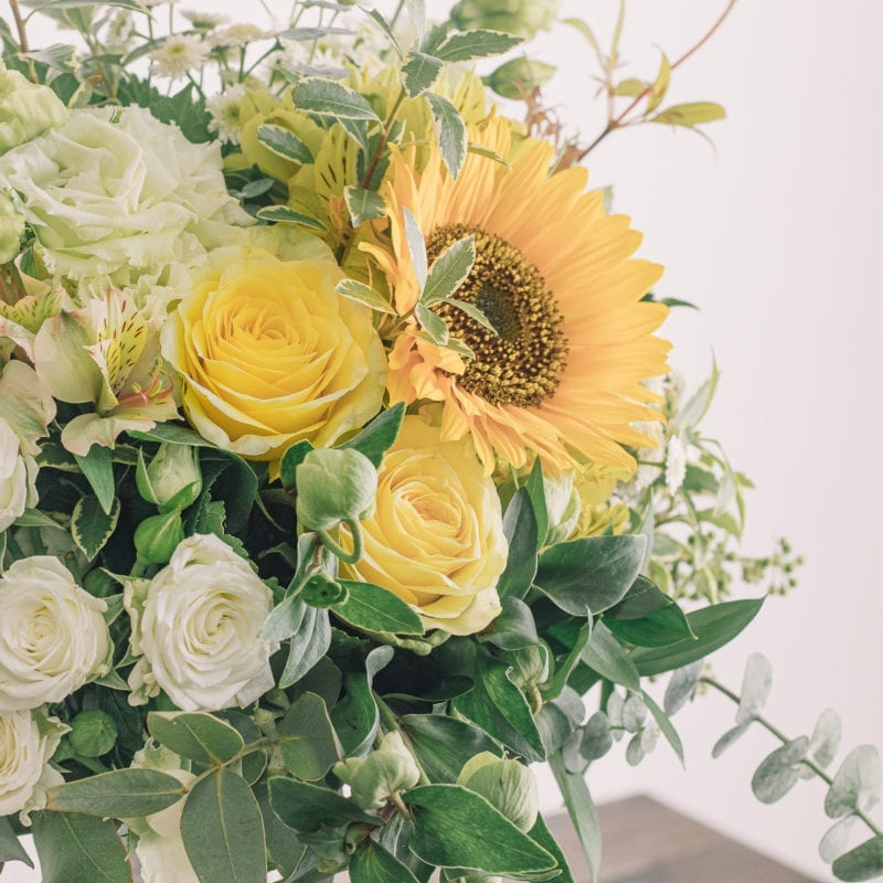 Yellow Roses and Sunflowers