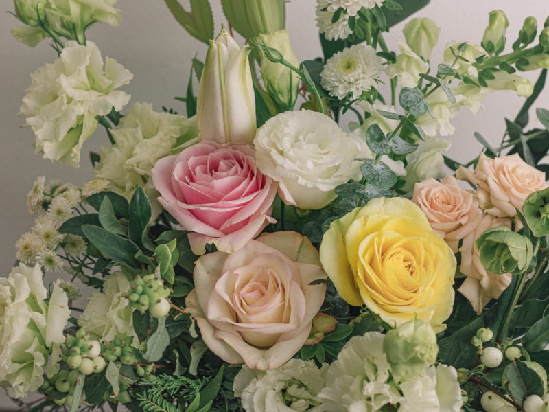 pastel arrangement