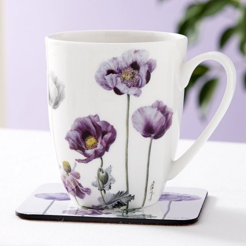 Ashdene Purple Poppies Mug