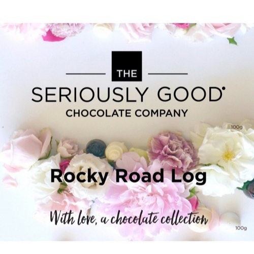 Floral Collection Rocky Road Chocolate Log