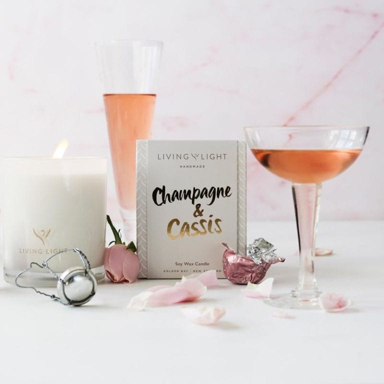 Living Light Champange & Cassis Soy Candle