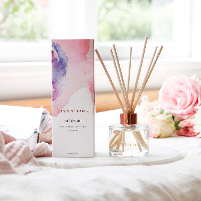 Linden Leaves In Bloom Pink Petal Fragrance Diffuser Sentiments Flowers