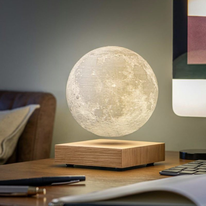 Gingko Smart LED Moon Lamp White Ash